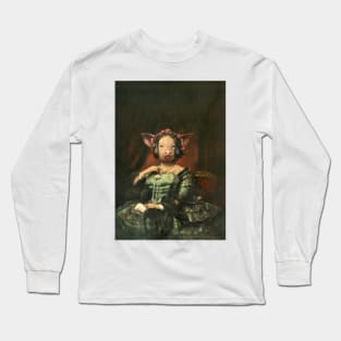 Victorian Mrs Pig Long Sleeve T-Shirt